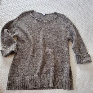J Jill Women's size M beige and black sweater